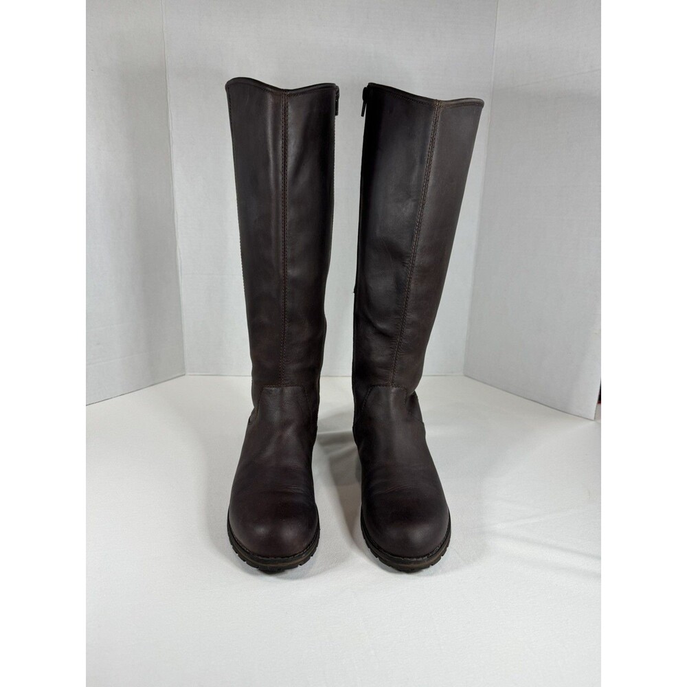 Clarks Marana Trudy Women's Knee High Boots OrthoLite 7.5 Dark Brown Leather